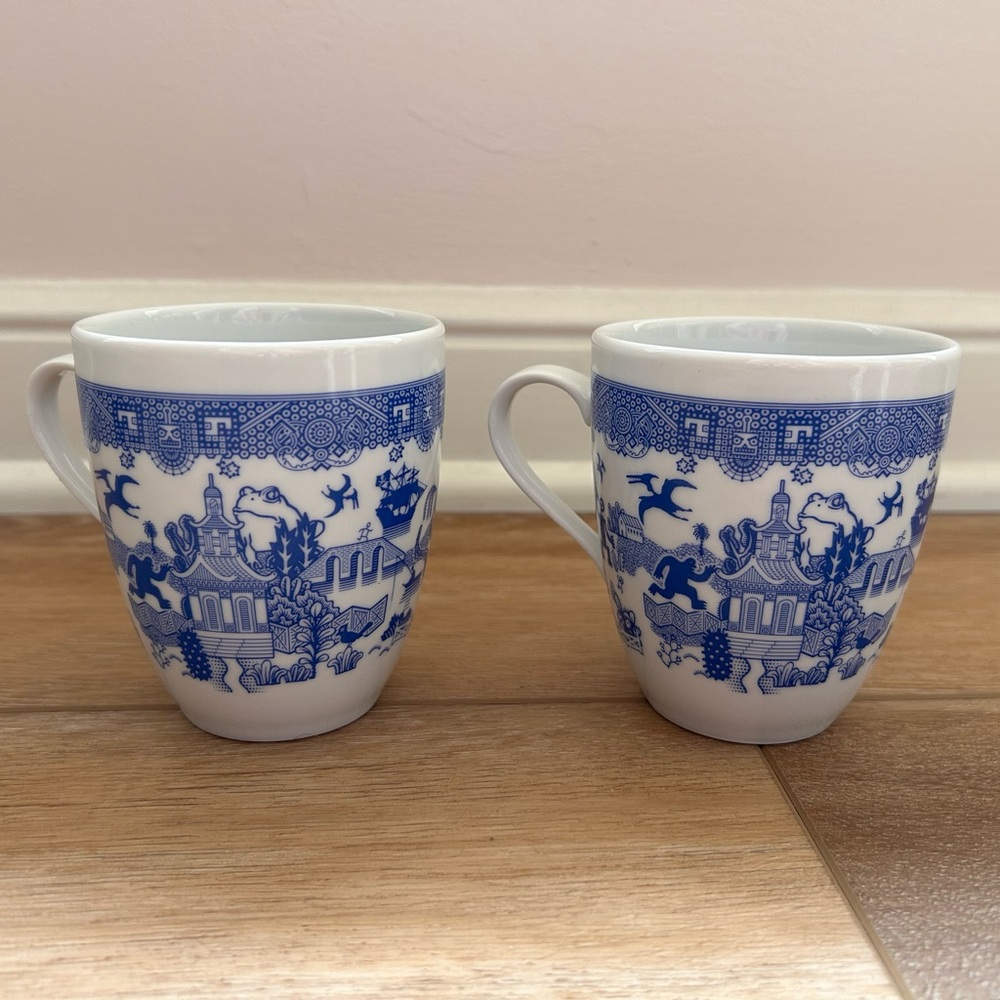 Calamityware “Things Could Be Worse Mugs” Porcelain Mugs - Set of 2